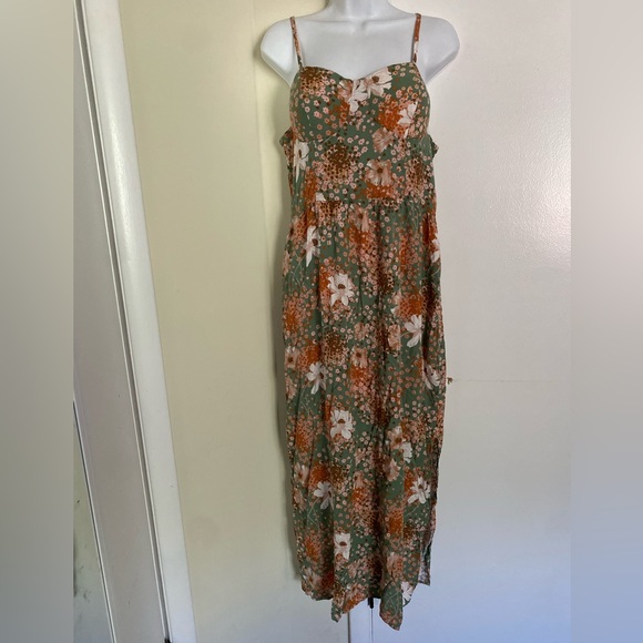 Juniors' Lily Rose Chiffon Sleeveless Molded Cup Maxi Dress - Picture 1 of 5